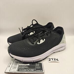 UNDER ARMOUR WOMEN'S 7 HOVR SONIC 5 BLACK RUNNING SHOES 3024906-001 NWOB